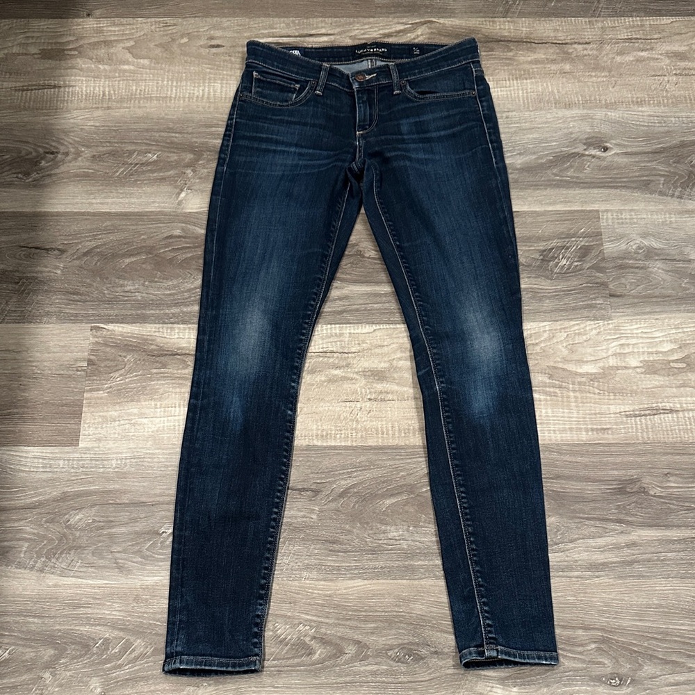 Lucky Brand Women's Dark Wash Stella Skinny Jeans 0 25 Ankle EUC